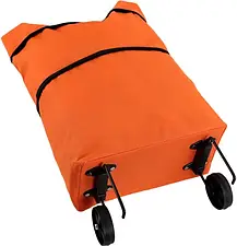 Сумка на колесах господарська, Сумка-трансформер на колесах 2в1, Жіноча сумка-валіза Жовтогаряча, фото 4