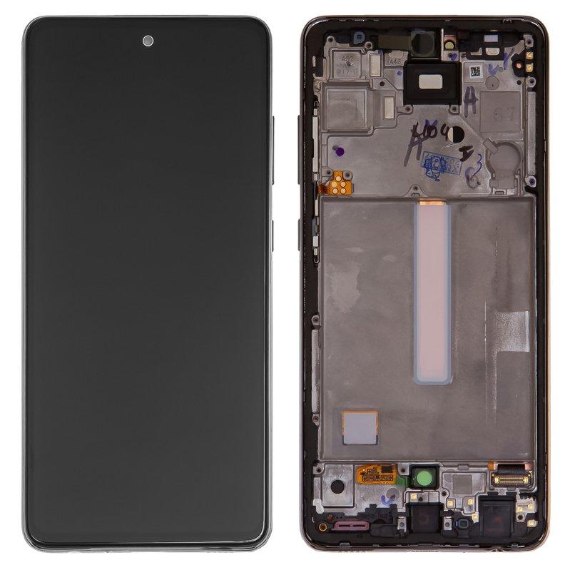 Дисплей для Samsung A525 Galaxy A52, A526 Galaxy A52 5G, чорний, з рамкою, Original (PRC), фото 1