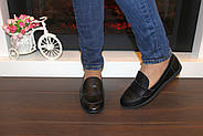 Туфлі жіночі чорні натуральна шкіра Т1150, фото 8