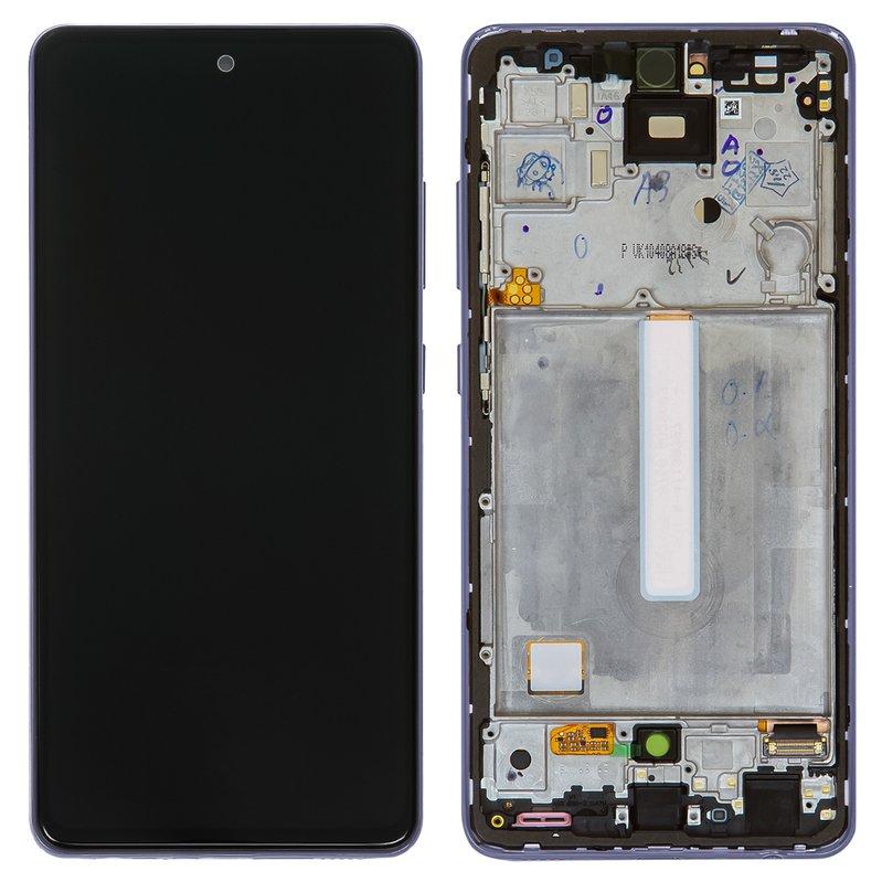 Дисплей Samsung A525 Galaxy A52, A526 Galaxy A52 5G, фіолетовий, з рамкою, Original (PRC), фото 1