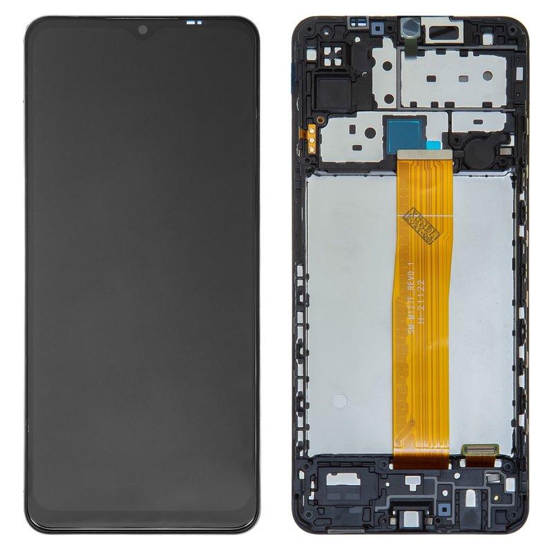 Дисплей для Samsung M127 Galaxy M12, чорний, з рамкою, Original (PRC), M127F_REV0.1, фото 1