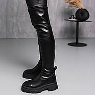 Ботфорти жіночі зимові Fashion Arion 3884 38 розмір 24,5 см Чорний, фото 3