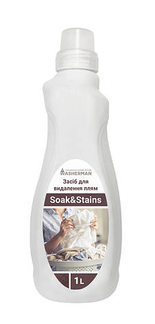 Засіб для замочування білизни та видалення п'ятен Soak&Stains 1 л, фото 1