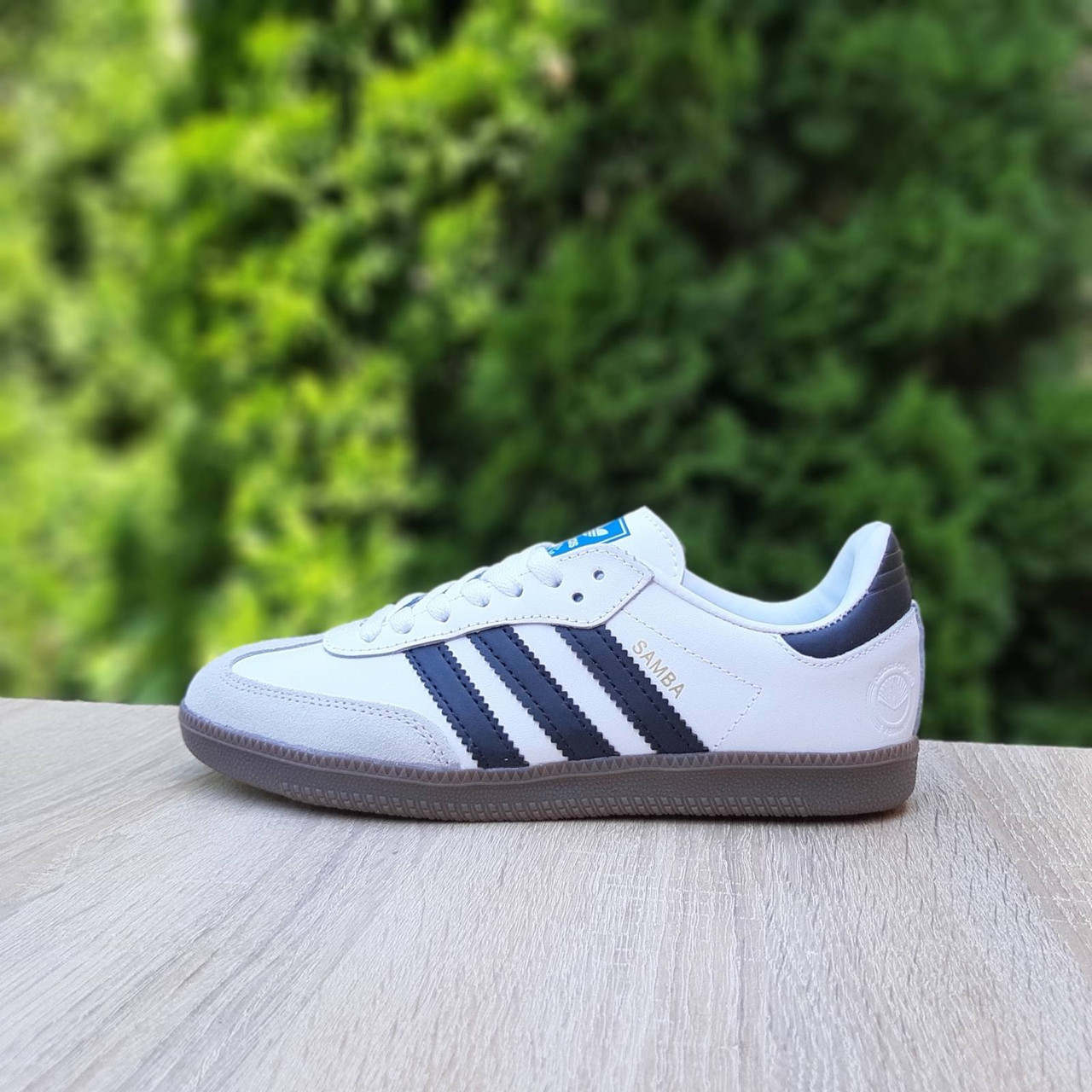 Адидас Самба Мужские кроссовки весна белые с черным Adidas Samba Белые ...