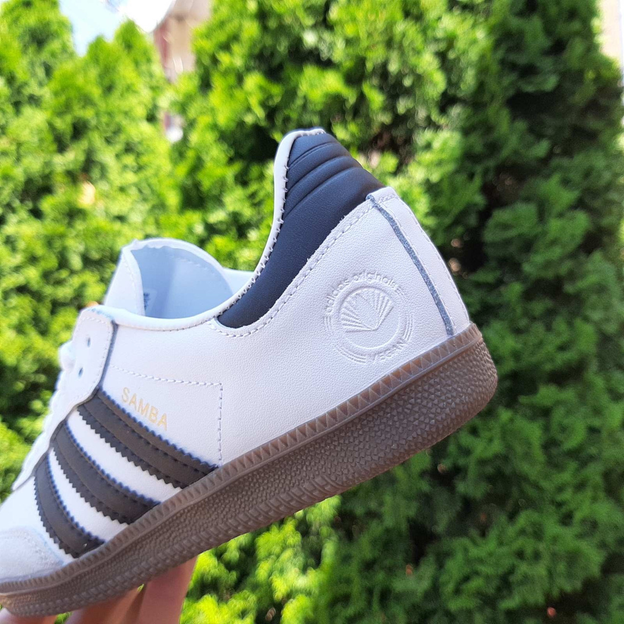 Адидас Самба Мужские кроссовки весна белые с черным Adidas Samba Белые ...