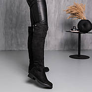 Ботфорти жіночі зимові Fashion Abu 3890 36 розмір 23,5 см Чорний, фото 7