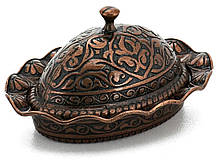 Турецька лукумниця цукорниця овальна, мідний