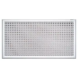 Решітка на батарею опалення за індивідуальними розмірами "Лофт", колір алюміній  | Екран для батареї колір алюміній "Лофт"