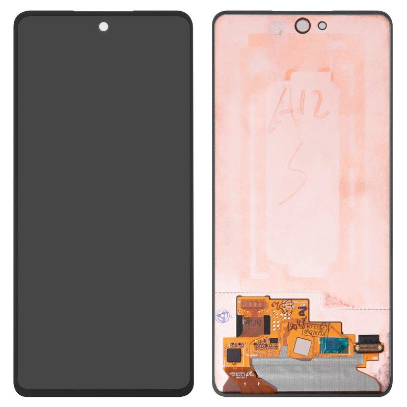 Дисплей для Samsung A525 Galaxy A52, A526 Galaxy A52 5G, чорний, без рамки, Оригінал (переклеєне скло), фото 1