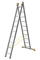 Драбина алюмінієва професійна на 2 секції по 10 сходинок