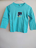 Дитяча кофта кофтинка футболка з довгим рукавос лонгслів детская кофточка (10-100) голубой