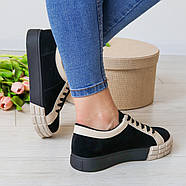 Кросівки жіночі Fashion Lovelace 3205 37 розмір 24 см Чорний, фото 7