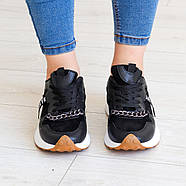 Кросівки жіночі Fashion Novela 3224 36 розмір 23,5 см Чорний, фото 4