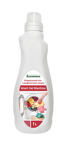 Пральний гель автомат з профілактикою накипу Wash Gel machine, 1 л, фото 1