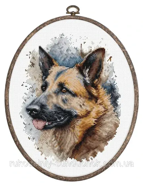 Набір для вишивки хрестом "Luca-S" BC214 Німецька вівчарка, фото 1