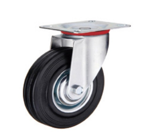 Обертальне колесо діаметром 100 мм зі стандартної чорної гуми