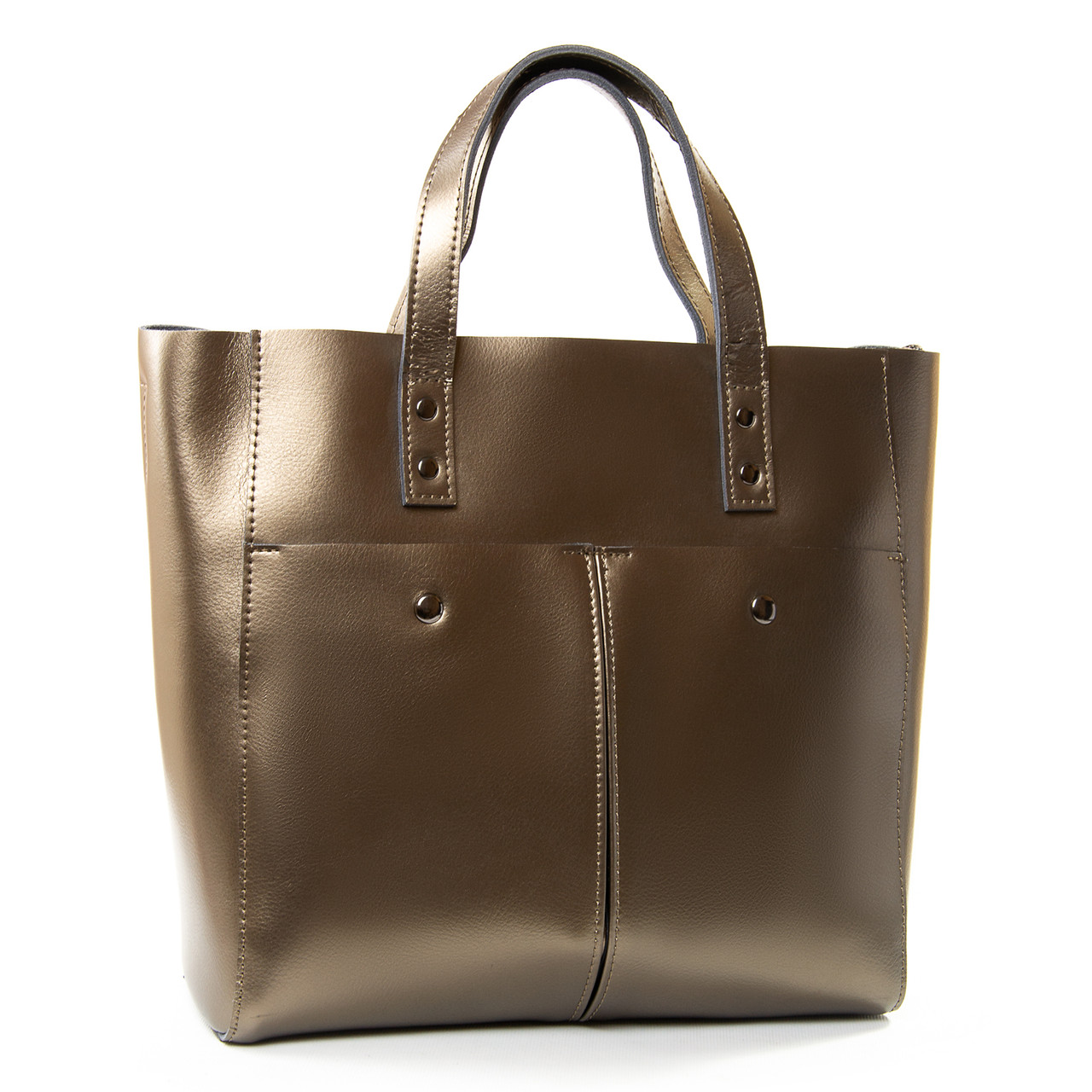 Жіноча шкіряна сумка PODIUM P107 8713 silver-gray