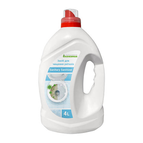 Засіб для чищення унітазів Sanitary Sanitizer, туалетний каченя, 4 л, фото 1