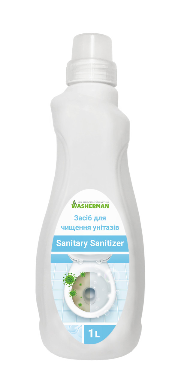 Засіб для чищення унітазів Sanitary Sanitizer,  туалетне каченя, 1 л