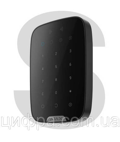 Клавіатура Ajax KeyPad S Plus чорна, фото 1