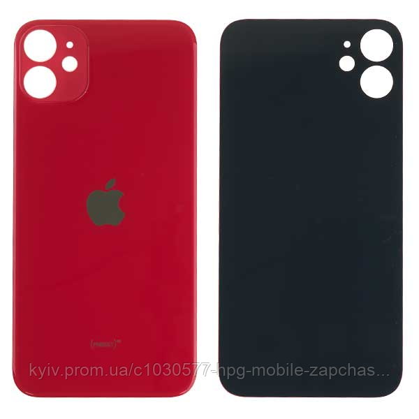 Задня панель корпусу (кришка акумулятора) для iPhone 11, не потрібно знімати скло камери, великий виріз, фото 1