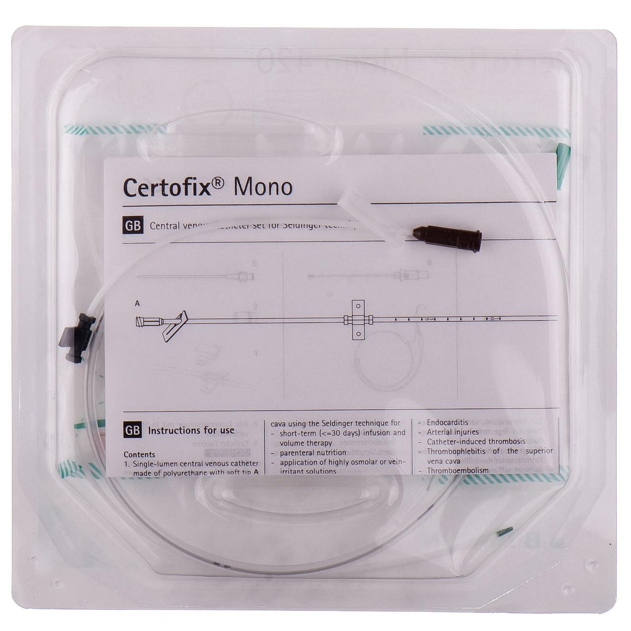 Набір для катетеризації центральних вен (набір по Сельдінгеру) Certofix Mono (Цертофікс Моно) 420