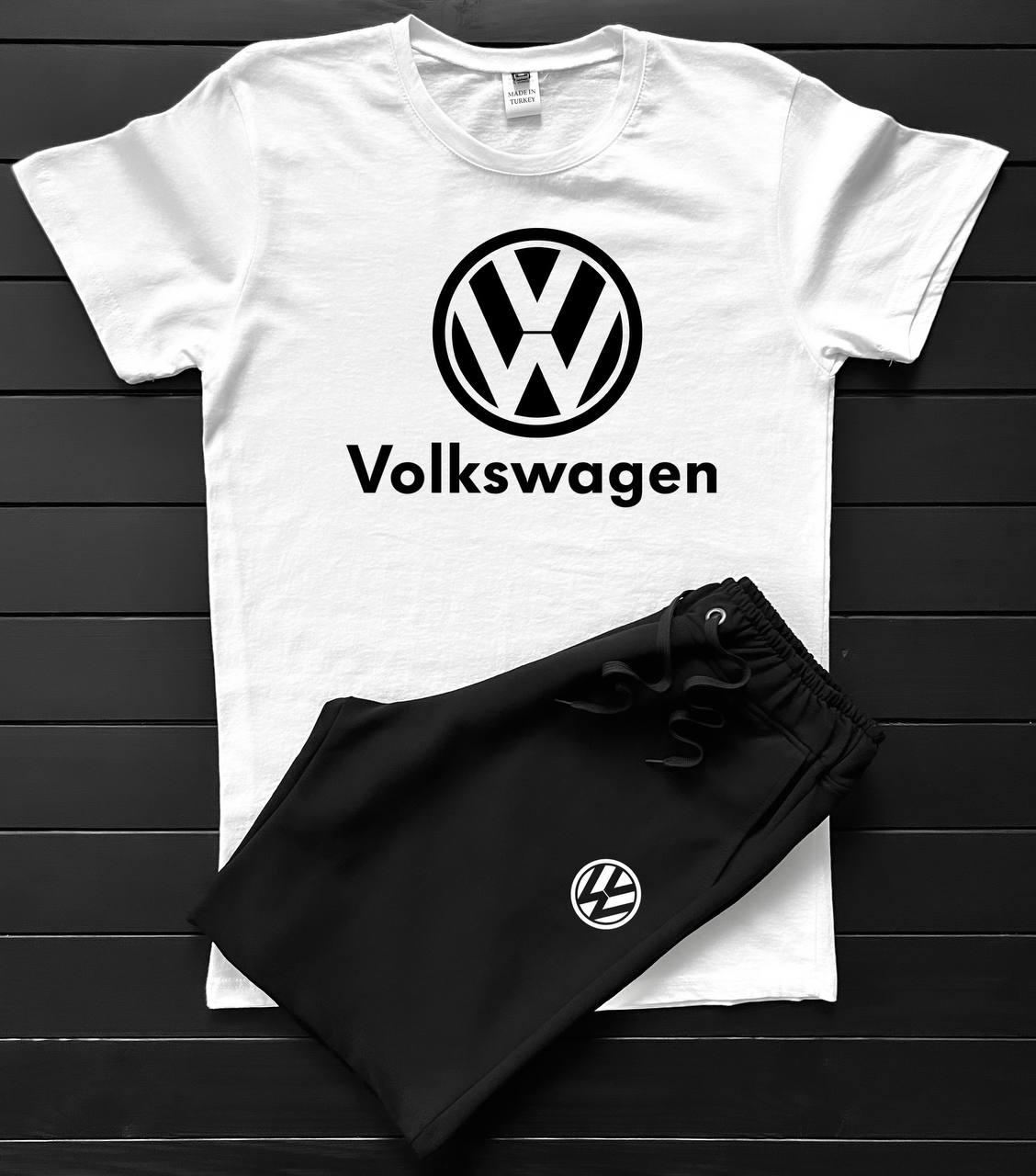 Спортивний костюм літній чоловічий Volkswagen | Комплект Футболка та шорти літній Ate 14488, фото 1