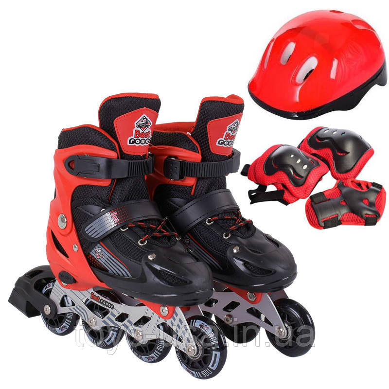 Комплект — ролики Best Roller розмір S/30-33/коліща PVC, шолом, захист арт. 40082/33726/34590