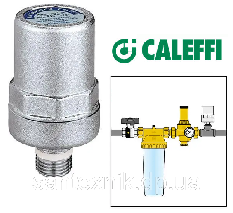 Амортизатор гідроудару 1/2" Caleffi Antishock (525040), фото 1