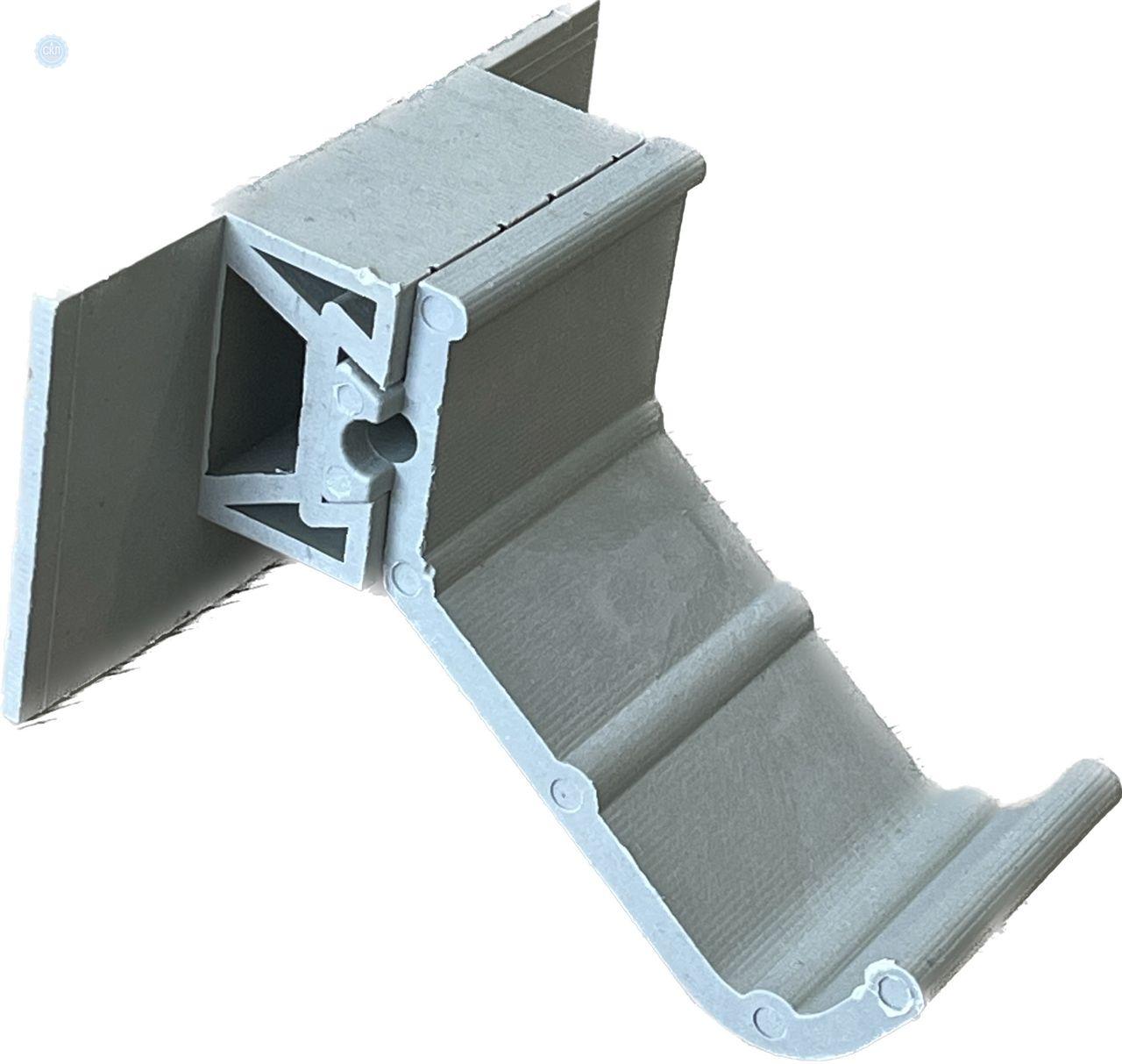 Комплект для кріплення верхньої частини екрана до піддону пластикове (КП2) 8 штук Сірий, фото 1