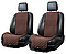 Накидки на сидіння з Алькантари "PREMIUM" коричневий, широкий, комплект перед +зад, фото 3