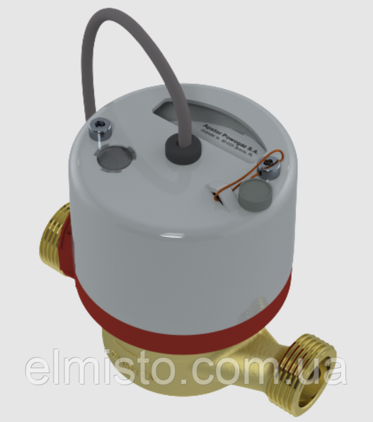 Водозчики PoWoGaz JS1,6 NK XB 1L/imp DN15 з імпульсним виходом крильчасті для холодної води, фото 1