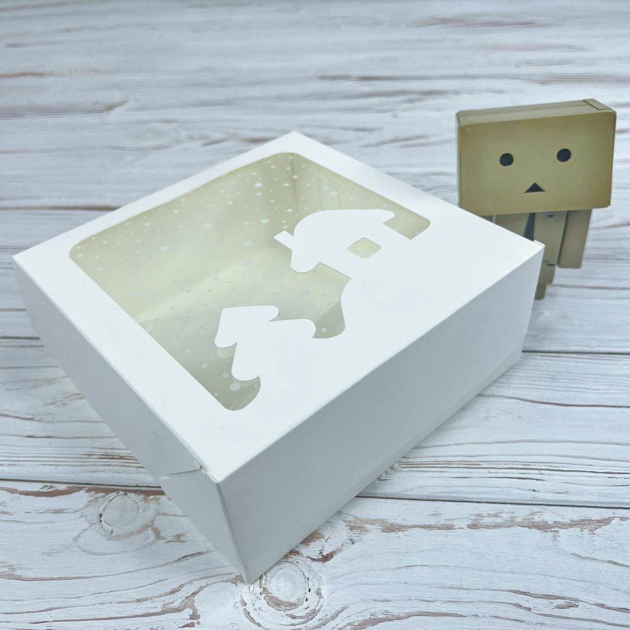 *10 шт* / Коробка / *h=6* / 150х150х60 мм / Біла / вікно-НГ-Будинок / НГ