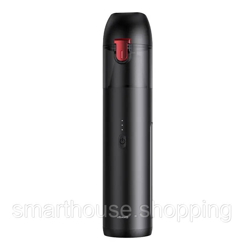 Акумуляторний пилосос Usams US-ZB234 Mini Handheld Vacuum Cleaner Black (6958444972497), фото 1