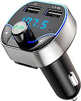 FM-передатчик Hotchy T24, 1,44 дюйма, Bluetooth, SD-карта, 2 порта USB