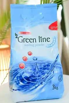 Пральний порошок Green Line STRONG універсал для всіх видів тканин 3 кг