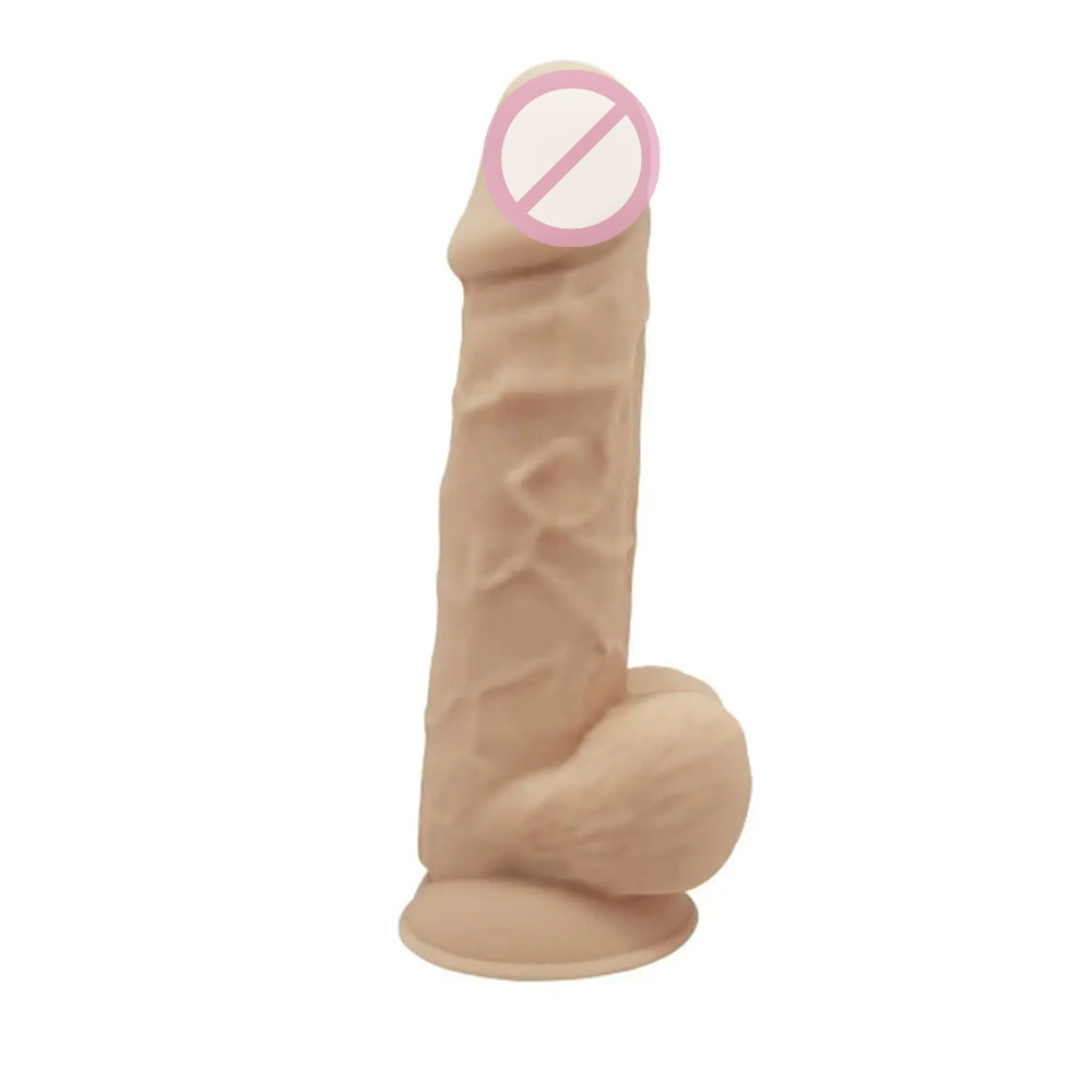 Фалоїмітатор реалістичний із вібрацією SilexD Norman Vibro Flesh (Model 1 size 8,5")