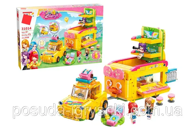 Конструктор 31014 Cherry Duckling Touring Car 656 деталей коробка 52*6,5*34, фото 1