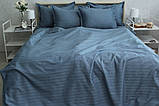 Страйп-сатин 2-спальна постільна білизна  Multistripe Premium ТМ Prima Teks  MST-03, фото 3