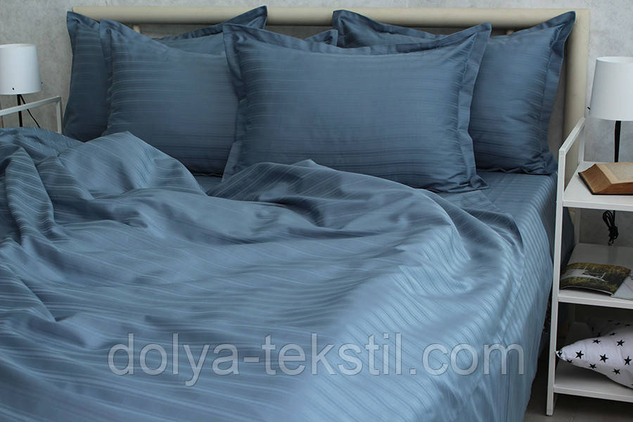 Страйп-сатин Сімейний комплект постільної білизни  Multistripe Premium ТМ Prima Teks  MST-03, фото 1