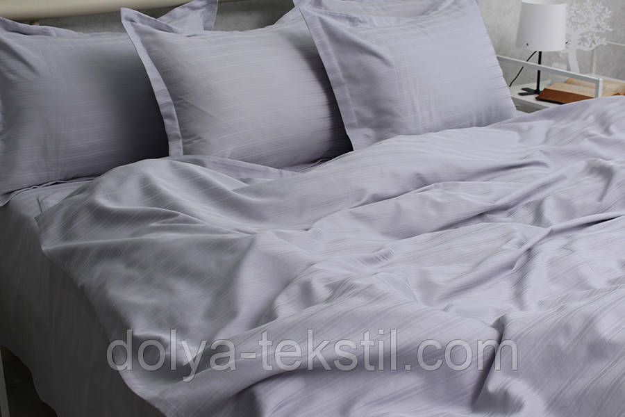 Страйп-сатин Євроmaxi комплект постільної білизни Multistripe Premium ТМ Prima Teks MST-04, фото 1