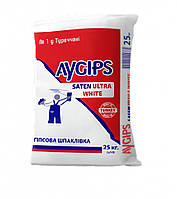 Шпаклівка AyGips гіпсова Saten Ultra White 25кг