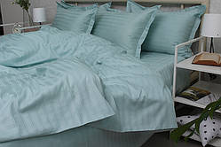 Страйп-сатин 2-спальна постільна білизна  Multistripe Premium ТМ Prima Teks  MST-07