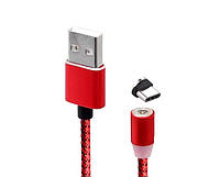 Магнитный кабель USB Magnetic Cable type-c в нейлоновой оплетке