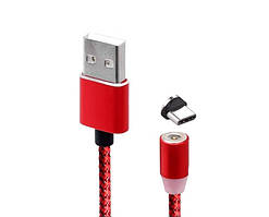 Магнітний кабель USB Magnetic Cable type-c в нейлонову оплітку