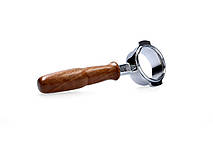 Холдер La Marzocco для кави бездонний портафільтр дерево горіх для кавомашини без дна ла марзокко