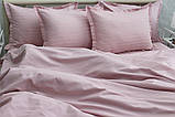 Страйп-сатин Євро комплект постільної білизни Multistripe Premium ТМ Prima Teks MST-09, фото 5