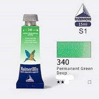 Акварель MAIMERI BLU СТІЙКИЙ ЗЕЛЕНИЙ ТЕМНИЙ, туба 15мл, 340