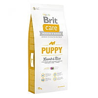 Сухой корм для щенков и молодых собак Brit Care Hypoallergenic Puppy Lamb 12 кг