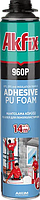 Піна-клей Akfix професійна 960 для пінопласту MANTOLAMA,900 мл